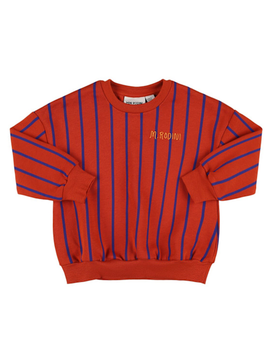 Mini Rodini: コットンスウェットシャツ - kids-girls_0 | Luisa Via Roma