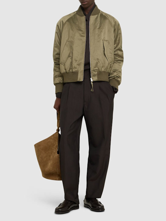 AMI Paris: ADC cotton blend bomber jacket - men_1 | Luisa Via Roma
