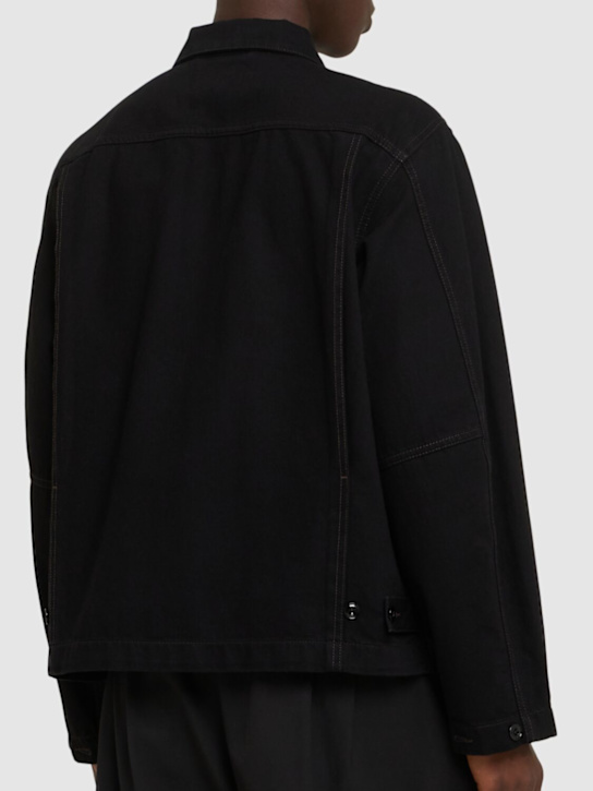 Lemaire: Boxy jacket - Black - men_2 | Luisa Via Roma