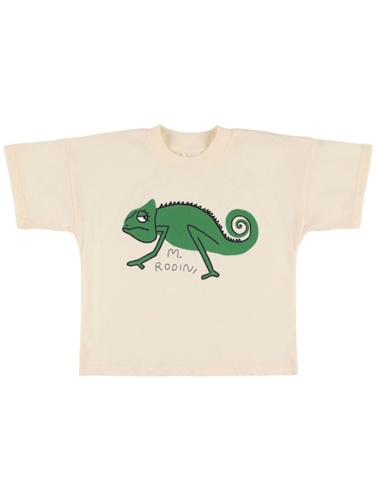 Mini Rodini: Printed cotton jersey t-shirt - kids-boys_0 | Luisa Via Roma