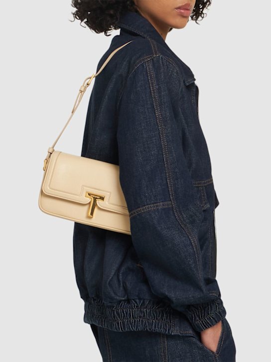 Tom Ford: E/W shiny smooth leather shoulder bag - women_1 | Luisa Via Roma