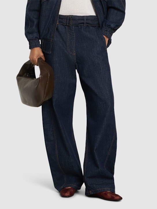 Magda Butrym: 10mm Embroidered ballerina flats - Bordeaux - women_1 | Luisa Via Roma