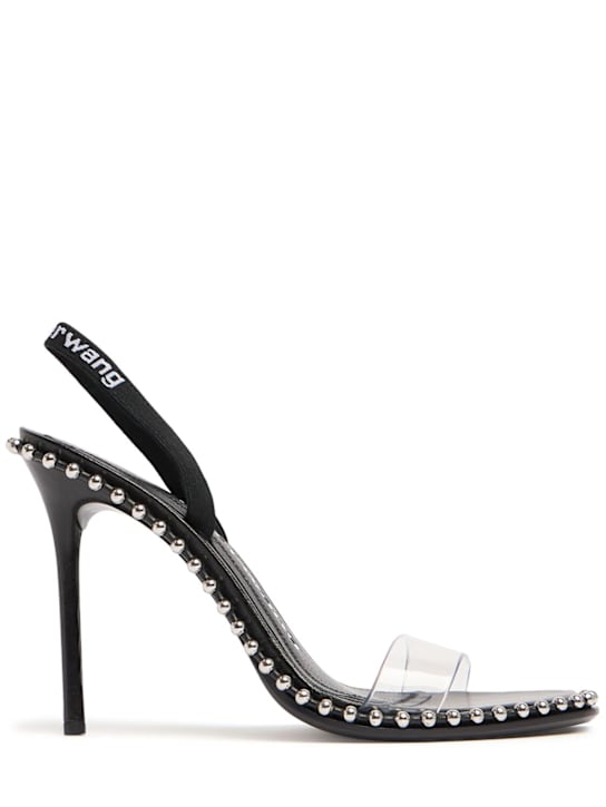 Alexander Wang: 105mm Nova logo PVC sandals - Black - women_0 | Luisa Via Roma