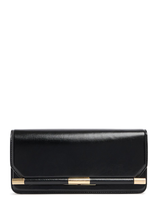 202 distressed leather clutch