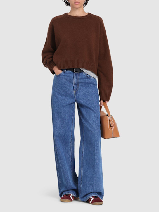 Loulou De Saison: Bruzzi LDS knit cropped sweater - women_1 | Luisa Via Roma