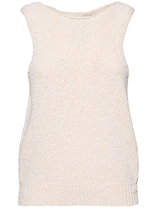 Róhe: Combed knit cotton vest - women_0 | Luisa Via Roma