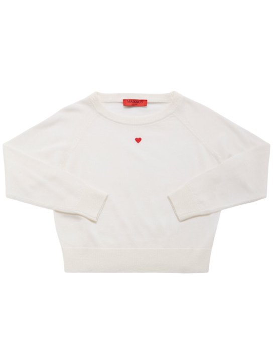 MAX&Co.: Maglia in lana - Bianco - kids-girls_0 | Luisa Via Roma