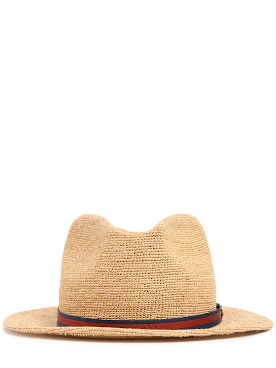 Borsalino: Argentina中等帽檐草编巴拿马帽 - Reale/Arancio - men_0 | Luisa Via Roma