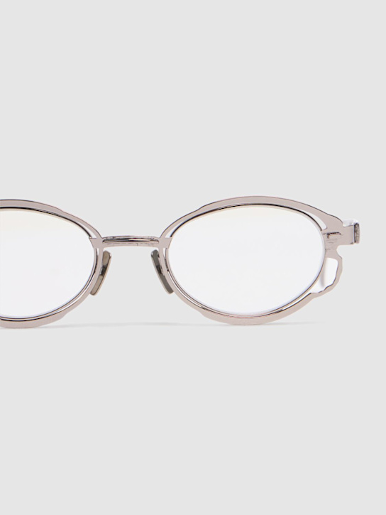 Kuboraum Berlin: H01 metal optical glasses - Silver - men_1 | Luisa Via Roma