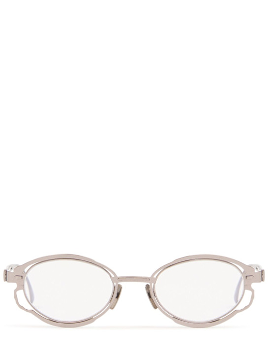 Kuboraum Berlin: H01 metal optical glasses - Silver - men_0 | Luisa Via Roma