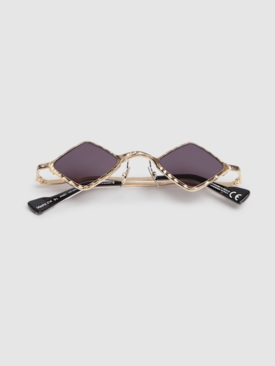 Kuboraum Berlin: Z14 squared metal sunglasses - Gold/Grey - men_1 | Luisa Via Roma