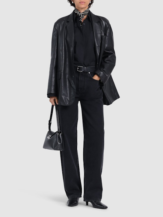 Loulou De Saison: Samur cotton denim jeans - Grey - women_1 | Luisa Via Roma