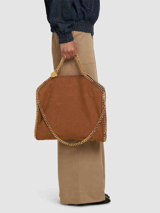 Stella McCartney: 3chain Falabella Alter Suede tote bag - women_1 | Luisa Via Roma