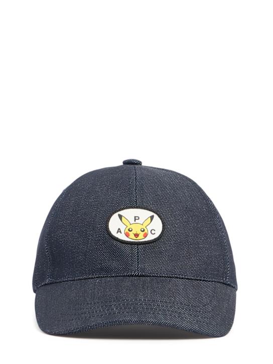 A.P.C.: A.P.C. x Pokémon denim baseball cap - women_0 | Luisa Via Roma