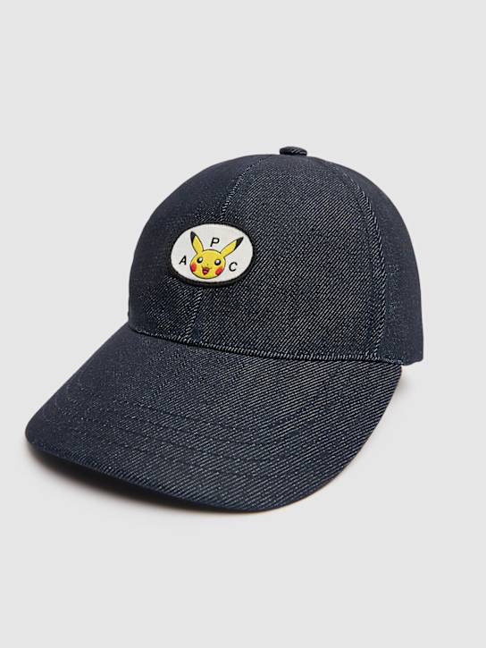 A.P.C.: A.P.C. x Pokémon denim baseball cap - women_1 | Luisa Via Roma