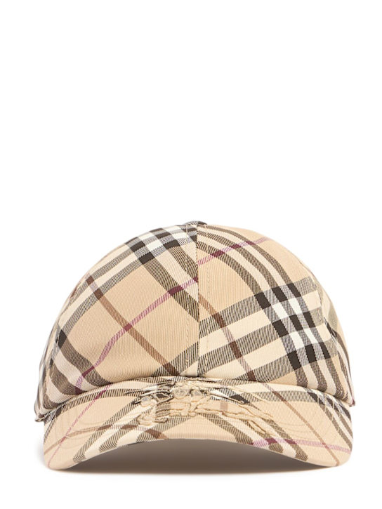 Burberry: Baseballkappe mit Karos - men_0 | Luisa Via Roma