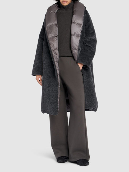 Max Mara: Orion reversible wool blend down coat - women_1 | Luisa Via Roma