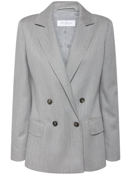 Max Mara: Locarno virgin wool blazer - women_0 | Luisa Via Roma