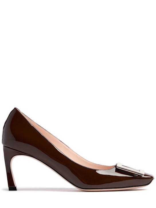 Roger Vivier: 70mm Trompette patent leather pumps - women_0 | Luisa Via Roma