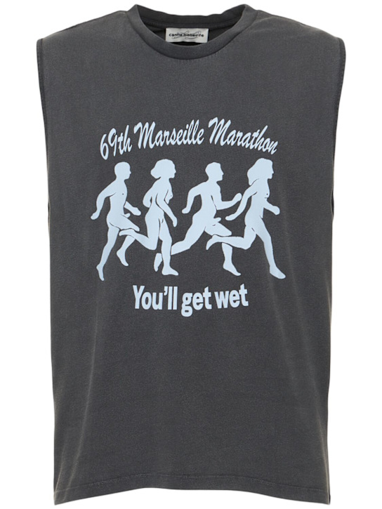 Carne Bollente: Marseille Sweat Fest tank top - men_0 | Luisa Via Roma