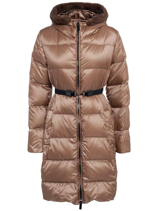 Max Mara: Seipar tech down coat - women_0 | Luisa Via Roma