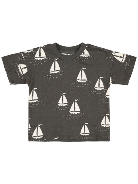 Mini Rodini: コットンジャージーTシャツ - kids-girls_0 | Luisa Via Roma