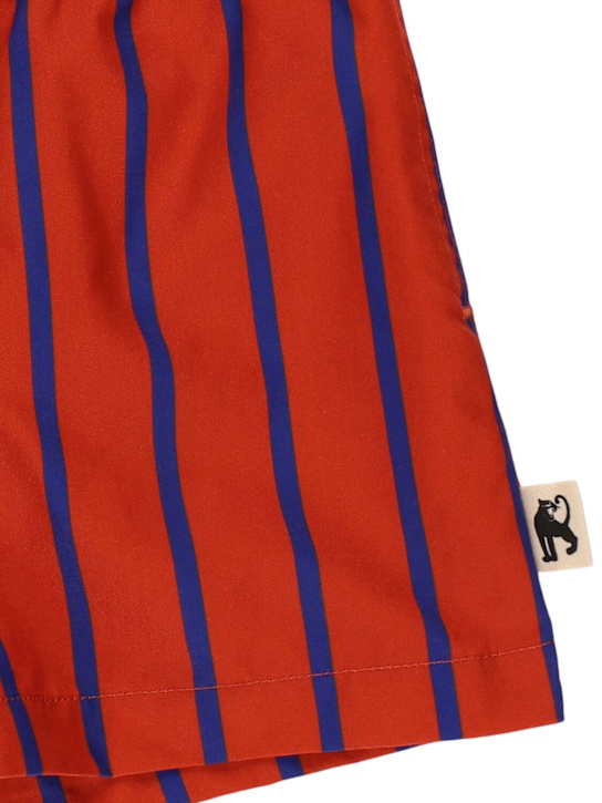 Mini Rodini: Striped recycled nylon swim shorts - kids-boys_1 | Luisa Via Roma