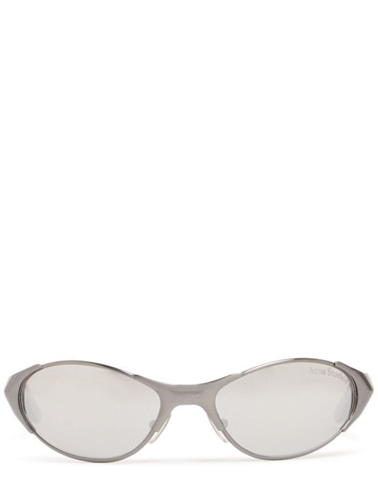 Mirrored round sunglasses