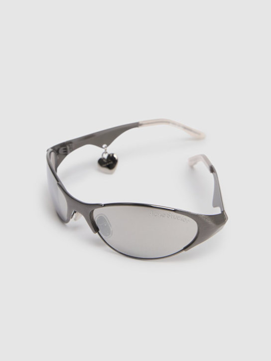 Acne Studios: Mirrored round sunglasses - men_1 | Luisa Via Roma