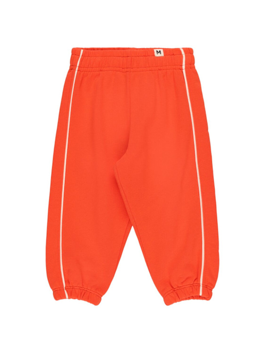 Mini Rodini: Pantaloni in felpa di cotone - Rosso - kids-boys_0 | Luisa Via Roma