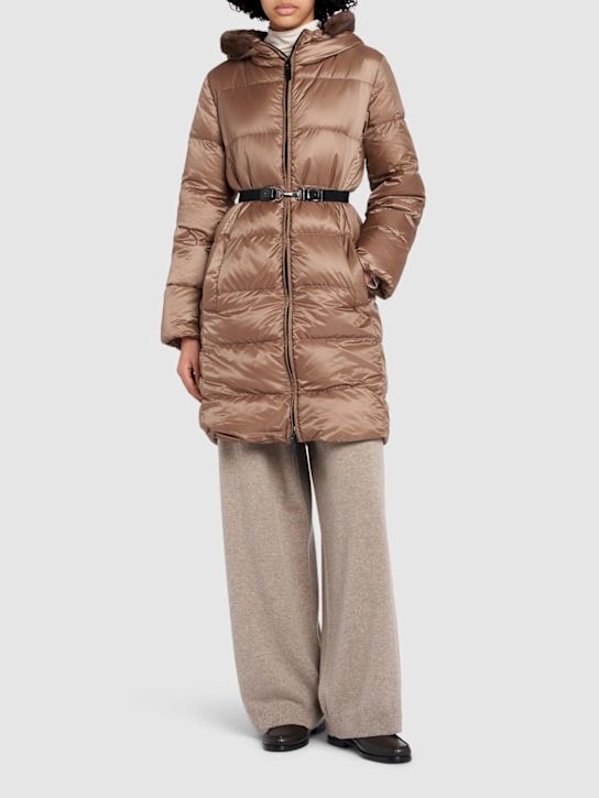 Max Mara: Seipar tech down coat - women_1 | Luisa Via Roma