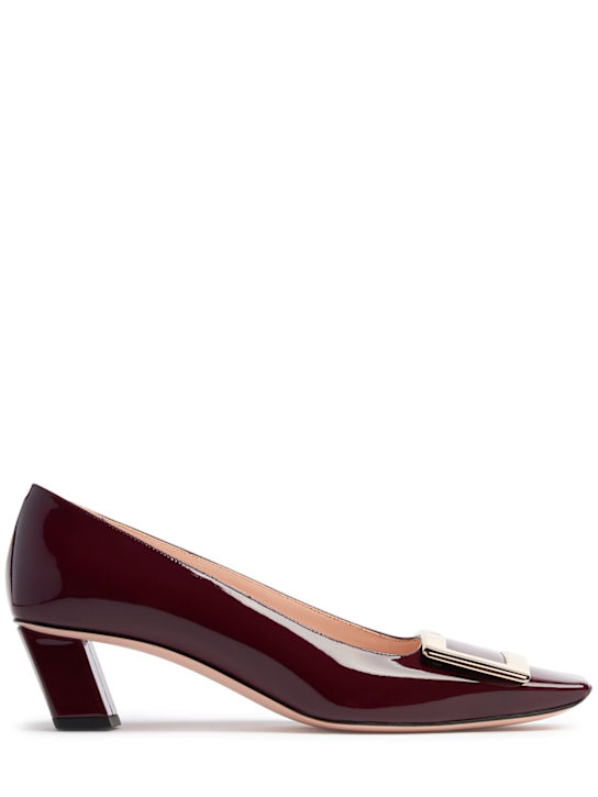 Roger Vivier: 45mm Belle Vivier patent leather pumps - women_0 | Luisa Via Roma