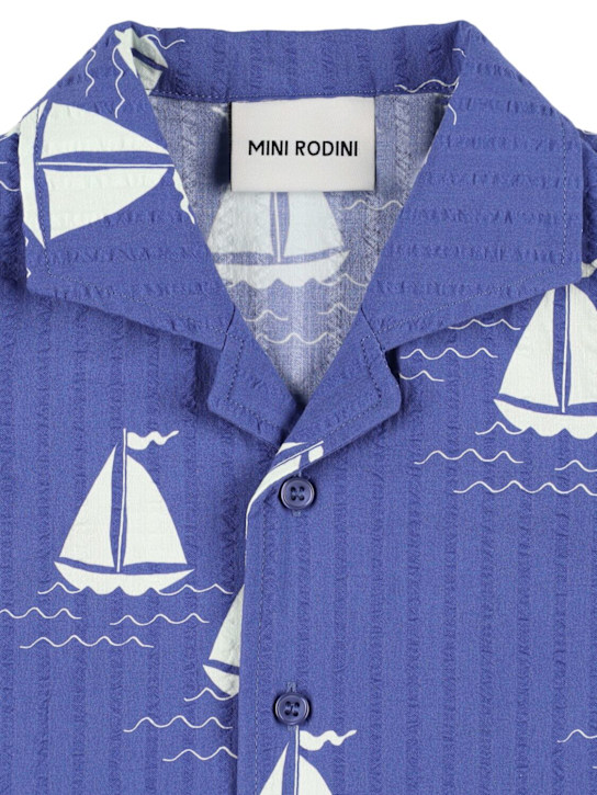 Mini Rodini: コットンポプリンシャツ - kids-boys_1 | Luisa Via Roma