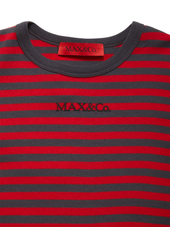 MAX&Co.: T-shirt in jersey di cotone - Multicolore - kids-girls_1 | Luisa Via Roma