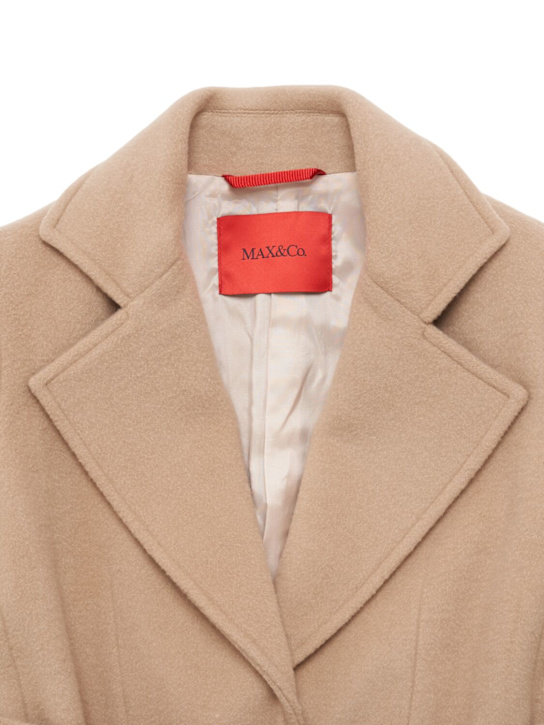 MAX&Co.: Mantel aus Wolle mit Gürtel - Beige - kids-girls_1 | Luisa Via Roma