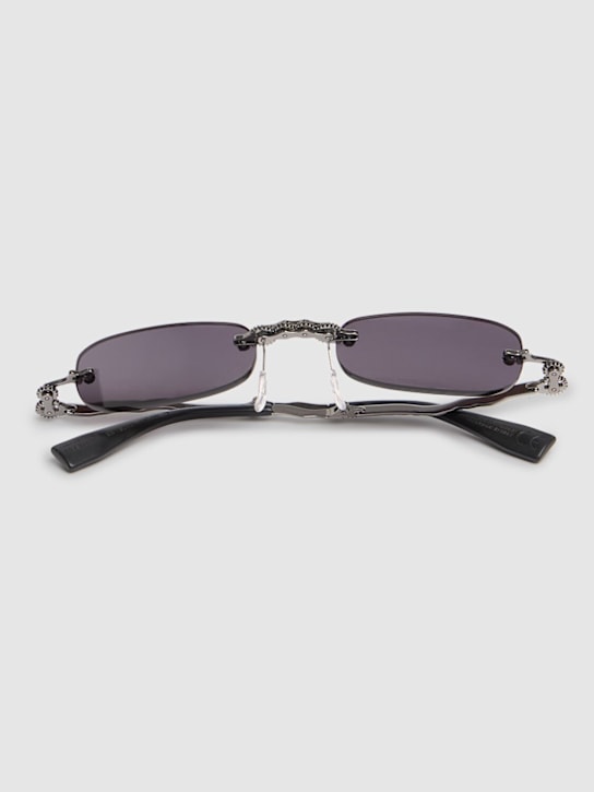 Kuboraum Berlin: H47 Machinery foldable metal sunglasses - Gunmetal - women_1 | Luisa Via Roma