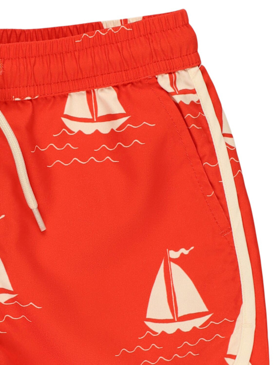 Mini Rodini: Printed nylon swim shorts - kids-boys_1 | Luisa Via Roma