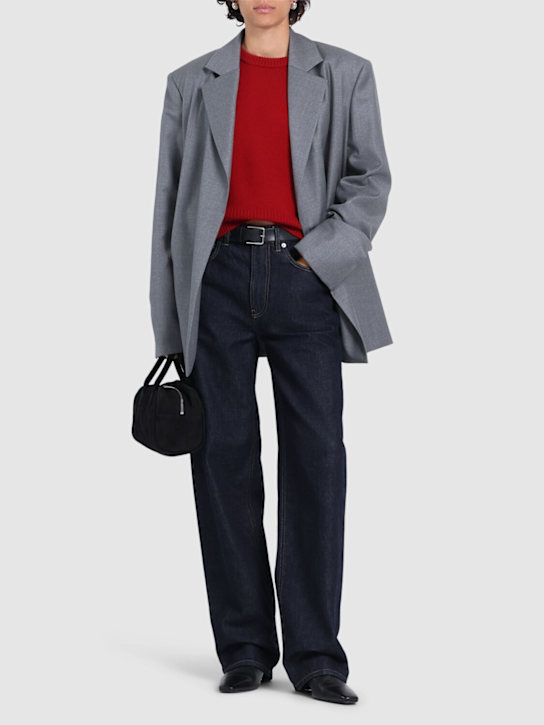 Loulou De Saison: Samur コットンデニムジーンズ - ダークブルー - women_1 | Luisa Via Roma