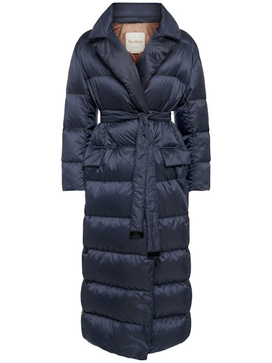 Max Mara: Seima tech down long coat - women_0 | Luisa Via Roma