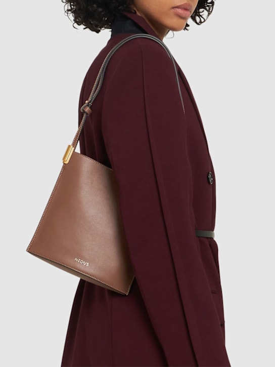Neous: Dorado 1.0 leather shoulder bag - Dark Taupe - women_1 | Luisa Via Roma