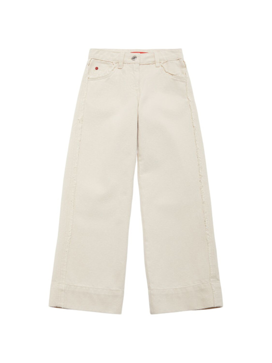 MAX&Co.: Cotton denim jeans - ホワイト - kids-girls_0 | Luisa Via Roma
