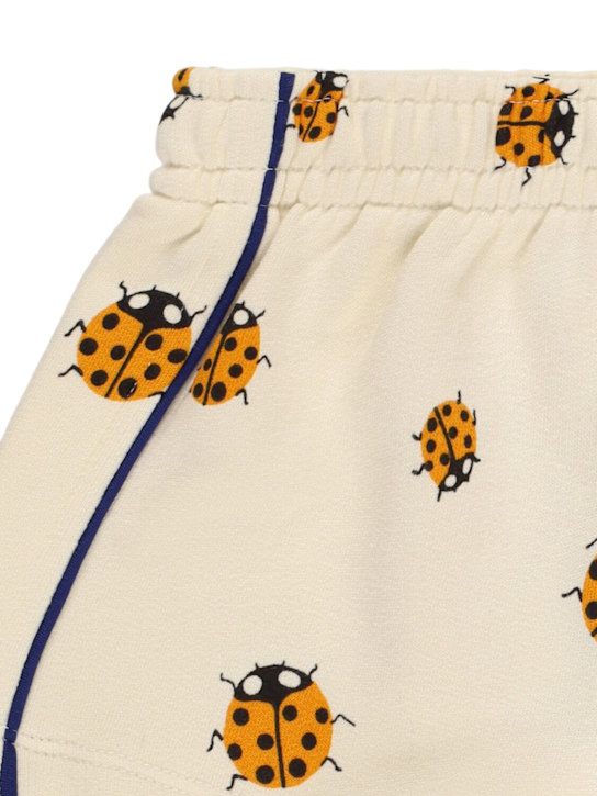 Mini Rodini: コットンテリーショートパンツ - オフホワイト - kids-girls_1 | Luisa Via Roma