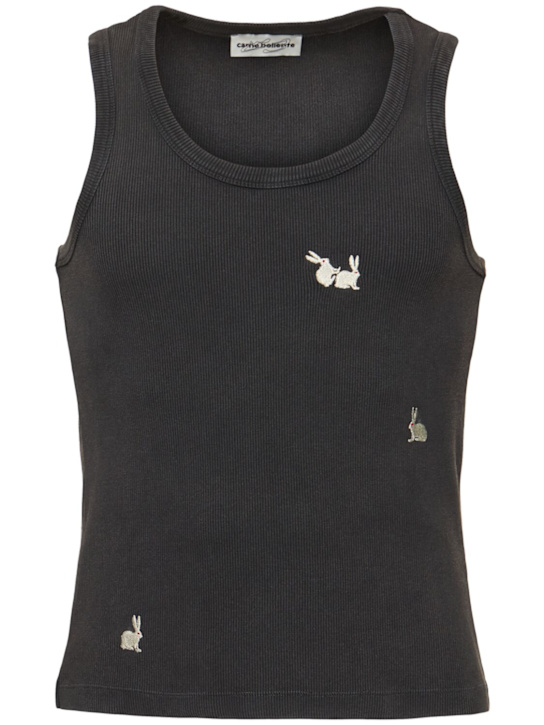 Carne Bollente: Bunny Bliss tank top - men_0 | Luisa Via Roma