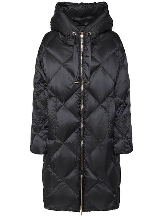 Max Mara: Trefe nylon down coat - women_0 | Luisa Via Roma
