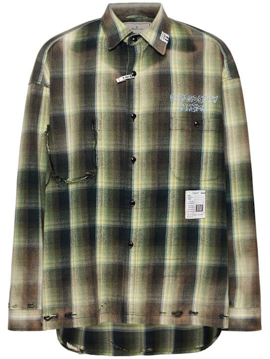 Mihara Yasuhiro: Vintage bleached shirt - men_0 | Luisa Via Roma