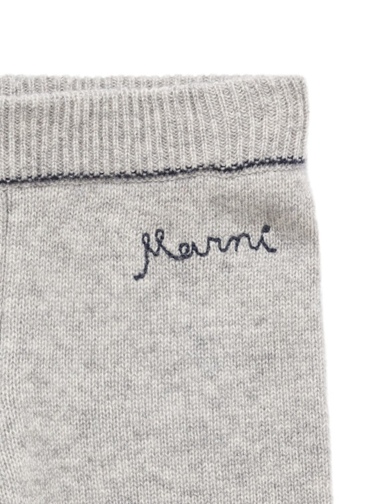 Marni Junior: Wool & cashmere knit pants - Grey - kids-boys_1 | Luisa Via Roma