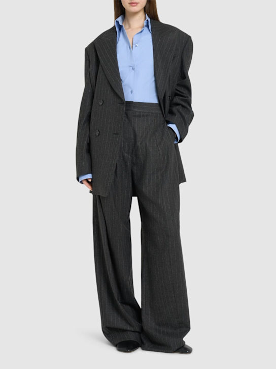 Sportmax: Belgio wool blend wide pants - women_1 | Luisa Via Roma