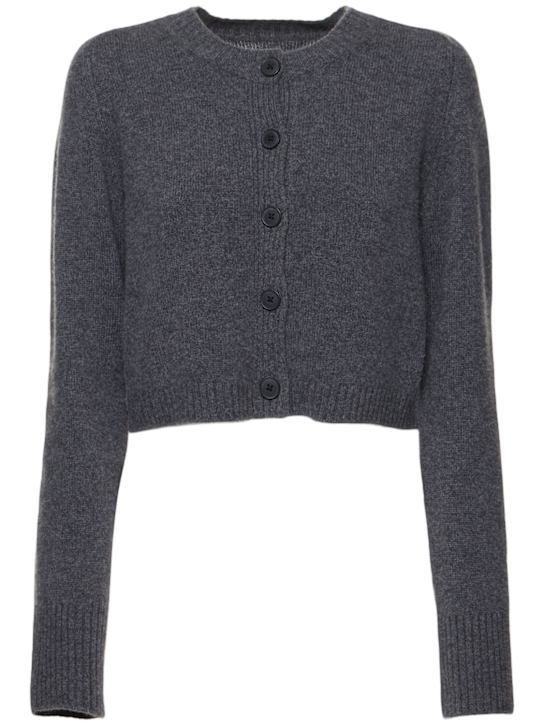 Loulou De Saison: Zephir LDS 크롭 카디건 - 그레이 - women_0 | Luisa Via Roma