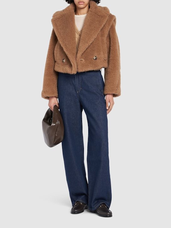 Max Mara: Santos wool blend short vest - women_1 | Luisa Via Roma