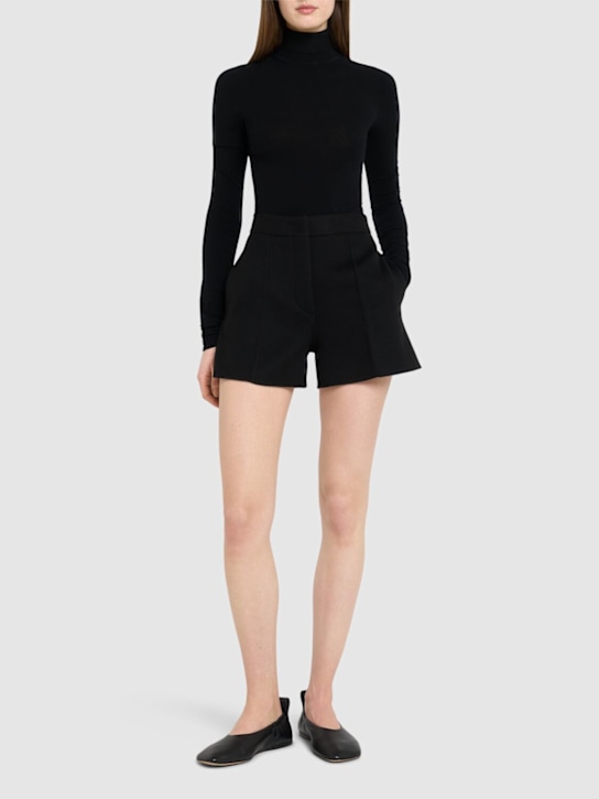 Sportmax: Buono wool shorts - women_1 | Luisa Via Roma